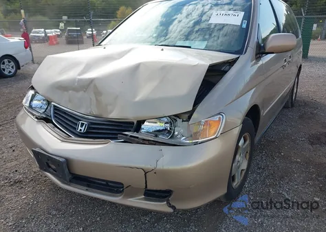 2001 Honda Odyssey Ex из США, поврежденный, VIN 2HKRL186318571970